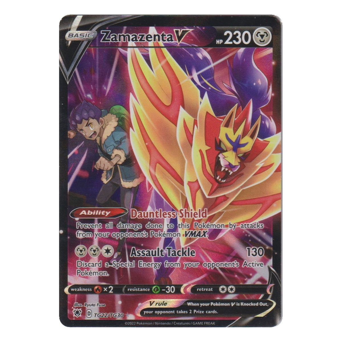 Pokémon: Zamazenta V – Astral Radiance (ASR TG22) – Einzelkarte
