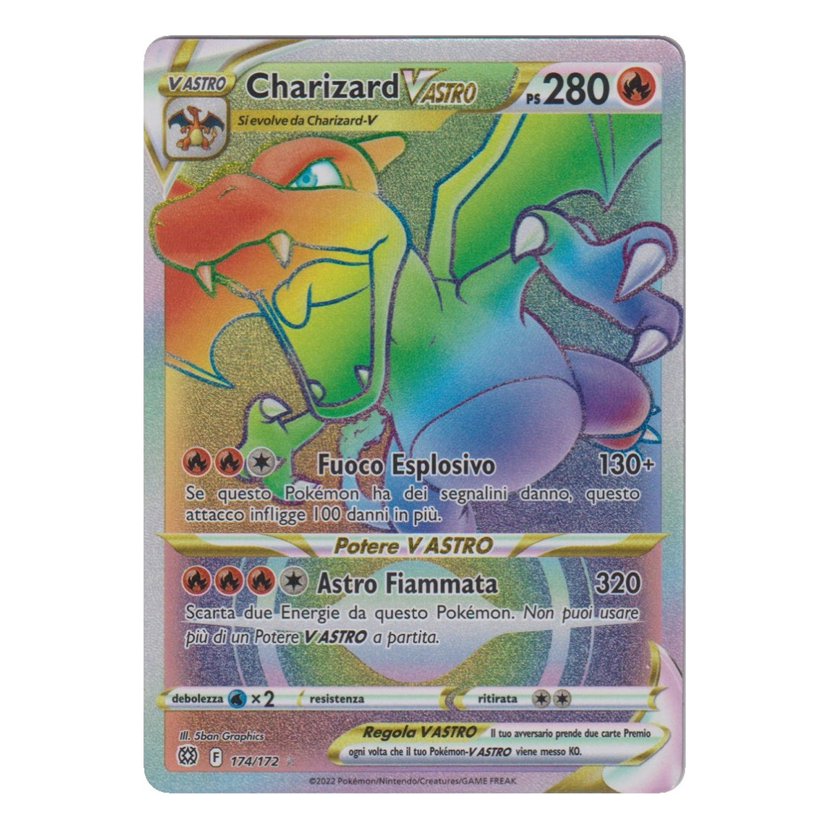 Pokémon: Charizard VSTAR – Strahlende Sterne (BRS 174) – Einzelkarte