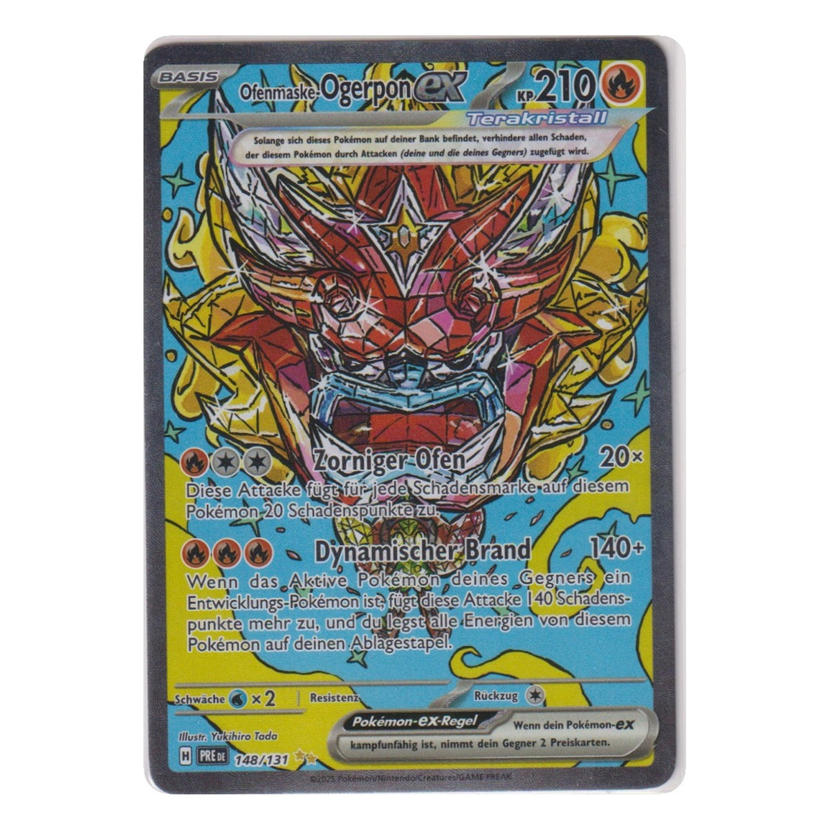 Pokémon: Ofenmaske-Ogerpon ex – Prismatische Entwicklungen (PRE 148) – Einzelkarte