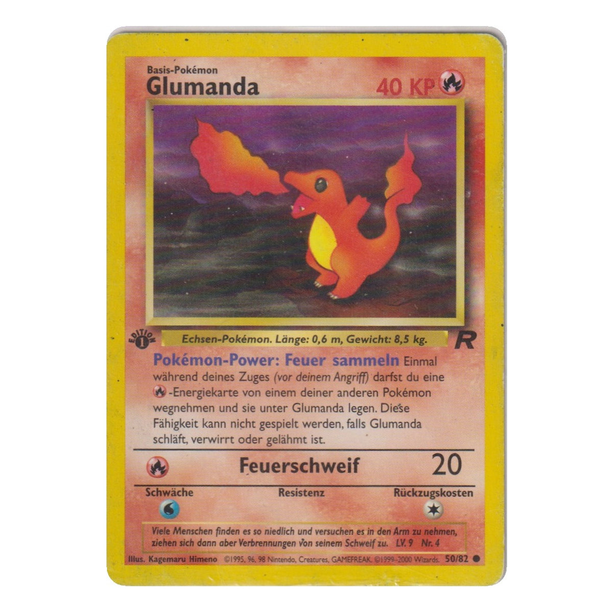 Pokémon: Glumanda – Team Rocket (TR 50) (1. Edition) – Einzelkarte