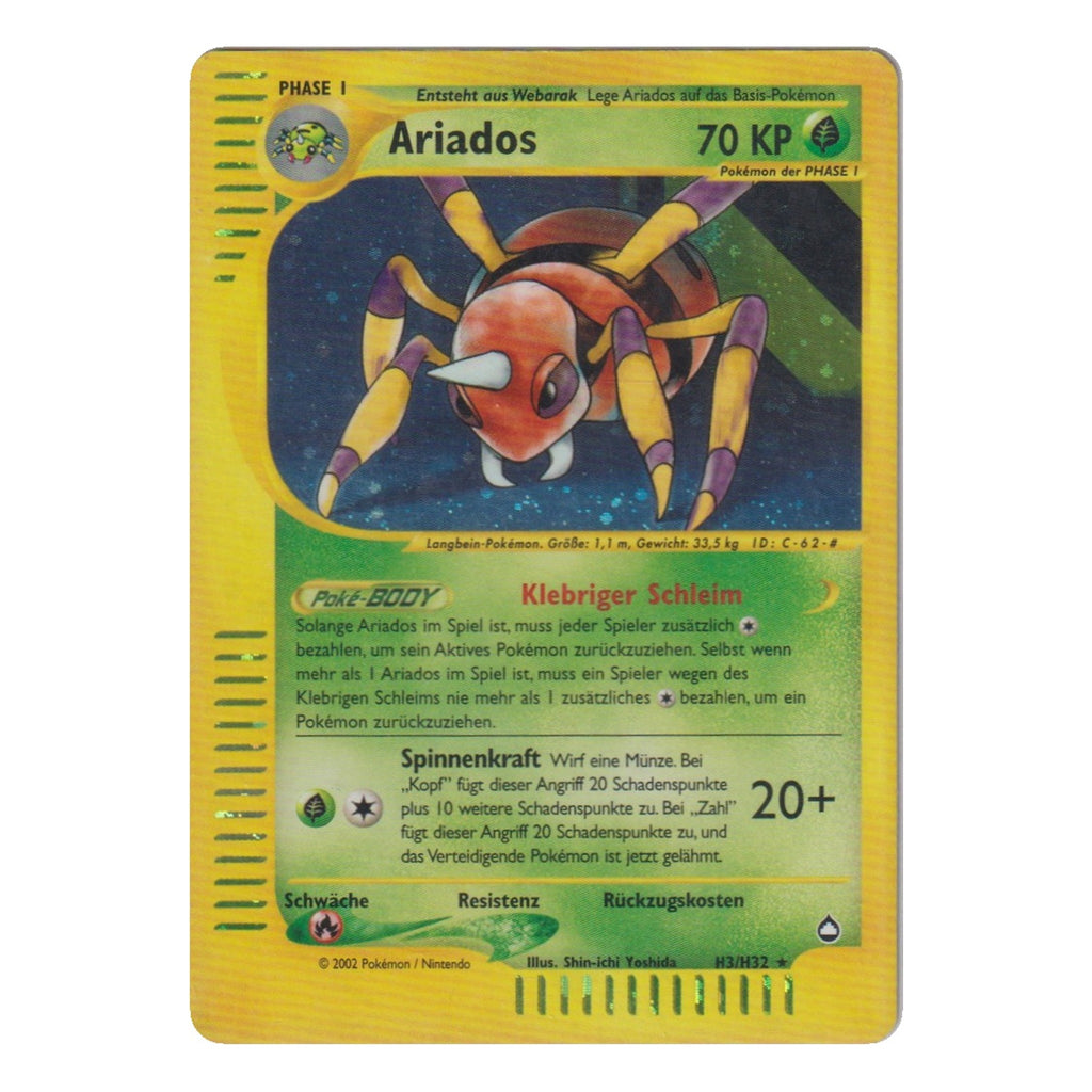 Pokémon: Ariados – Aquapolis (AQ H3) – Einzelkarte