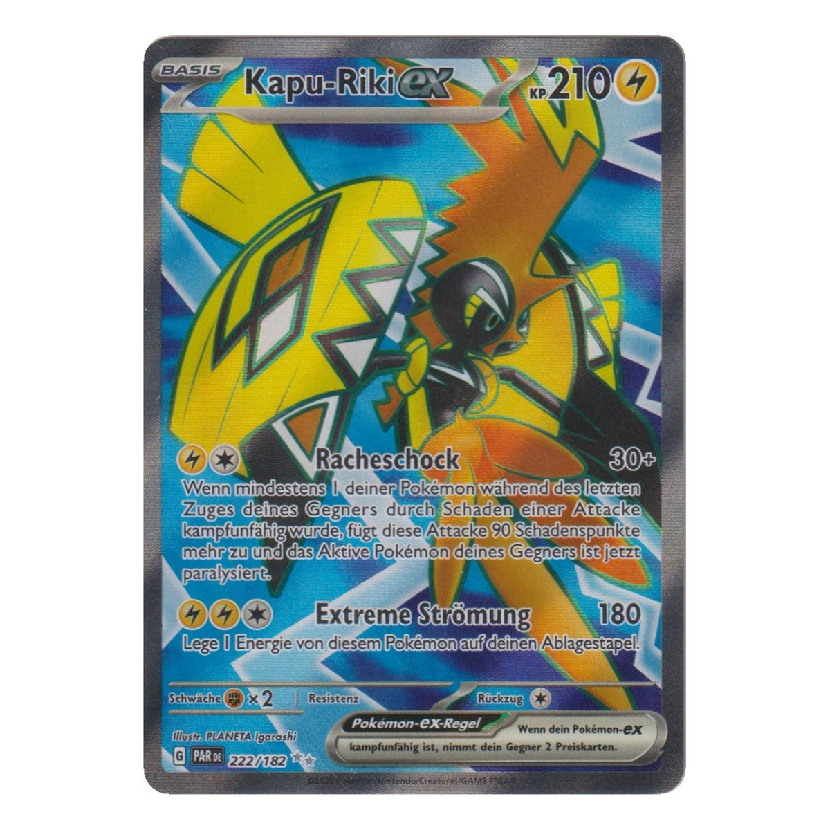 Pokémon: Kapu-Riki ex – Paradoxrift (PAR 222) – Einzelkarte