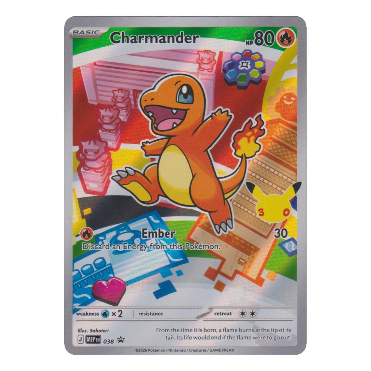 Pokémon: Charmander – MEP Black Star Promos (MEP 038) – Einzelkarte