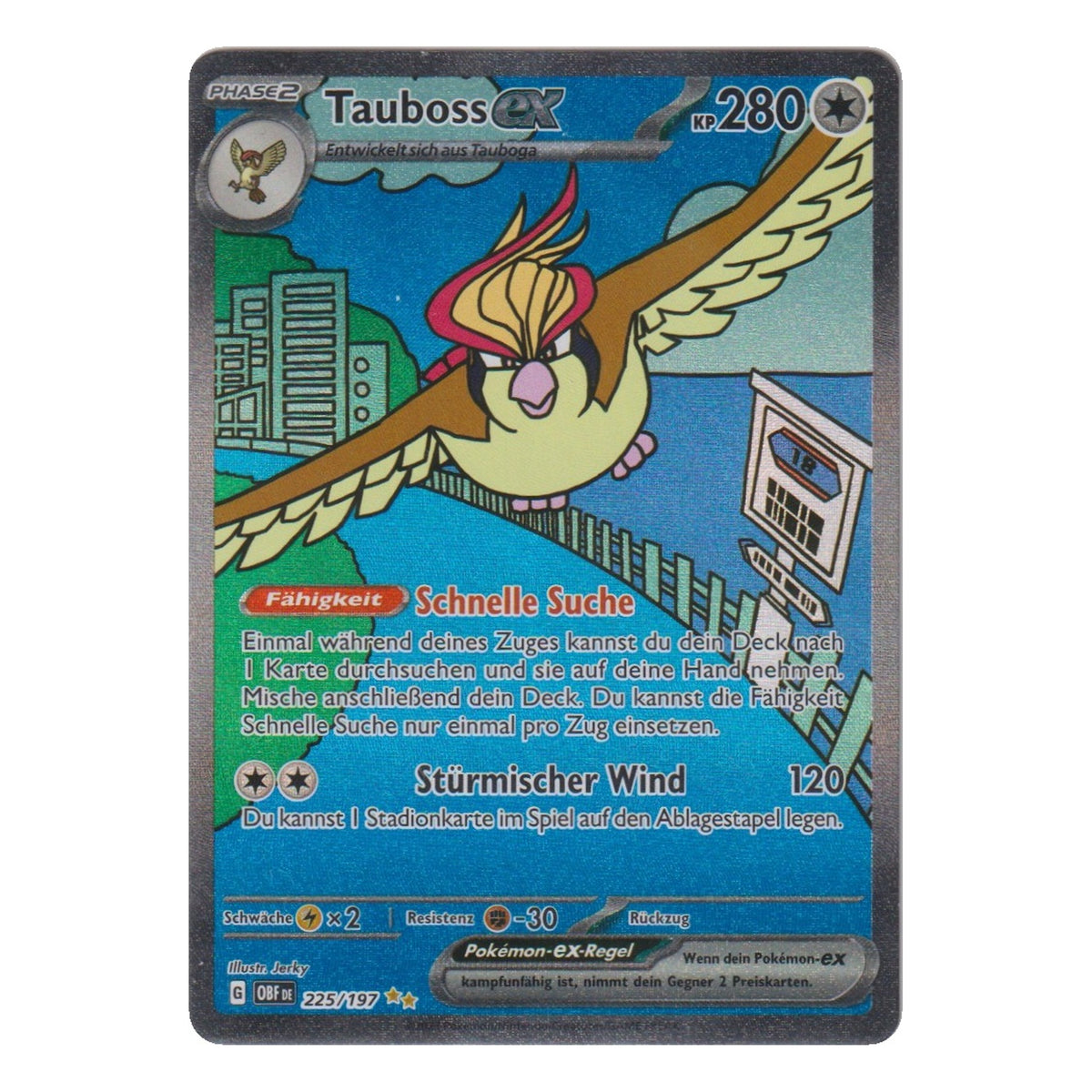 Pokémon: Tauboss ex – Obsidianflammen (OBF 225) – Einzelkarte