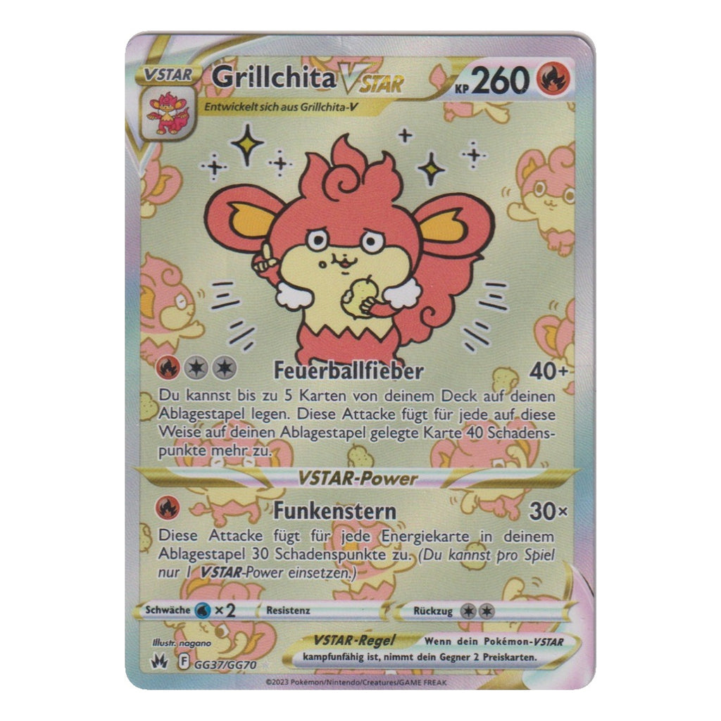 Pokémon: Grillchita VSTAR – Zenit der Könige (CRZ GG37) – Einzelkarte
