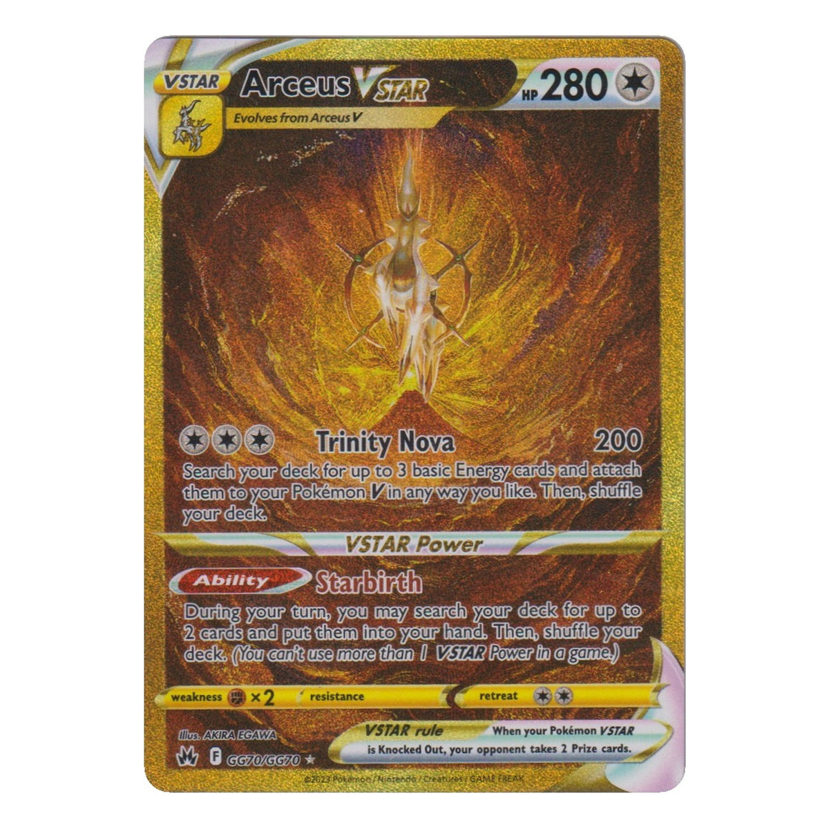 Pokémon: Arceus VSTAR – Crown Zenith (CRZ GG70) – Einzelkarte