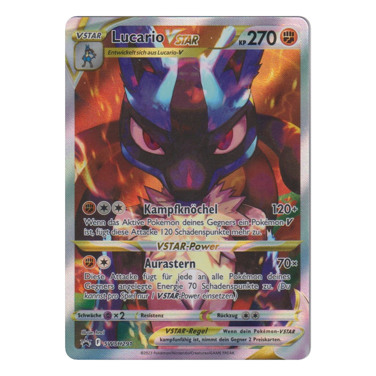 Pokémon: Lucario VSTAR – SWSH Black Star Promos (SWSH291) – Einzelkarte