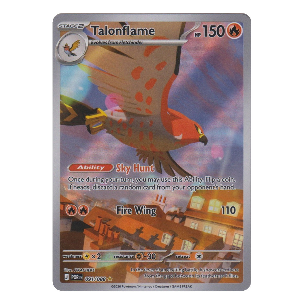 Pokémon: Talonflame – Perfect Order (POR 091) – Einzelkarte