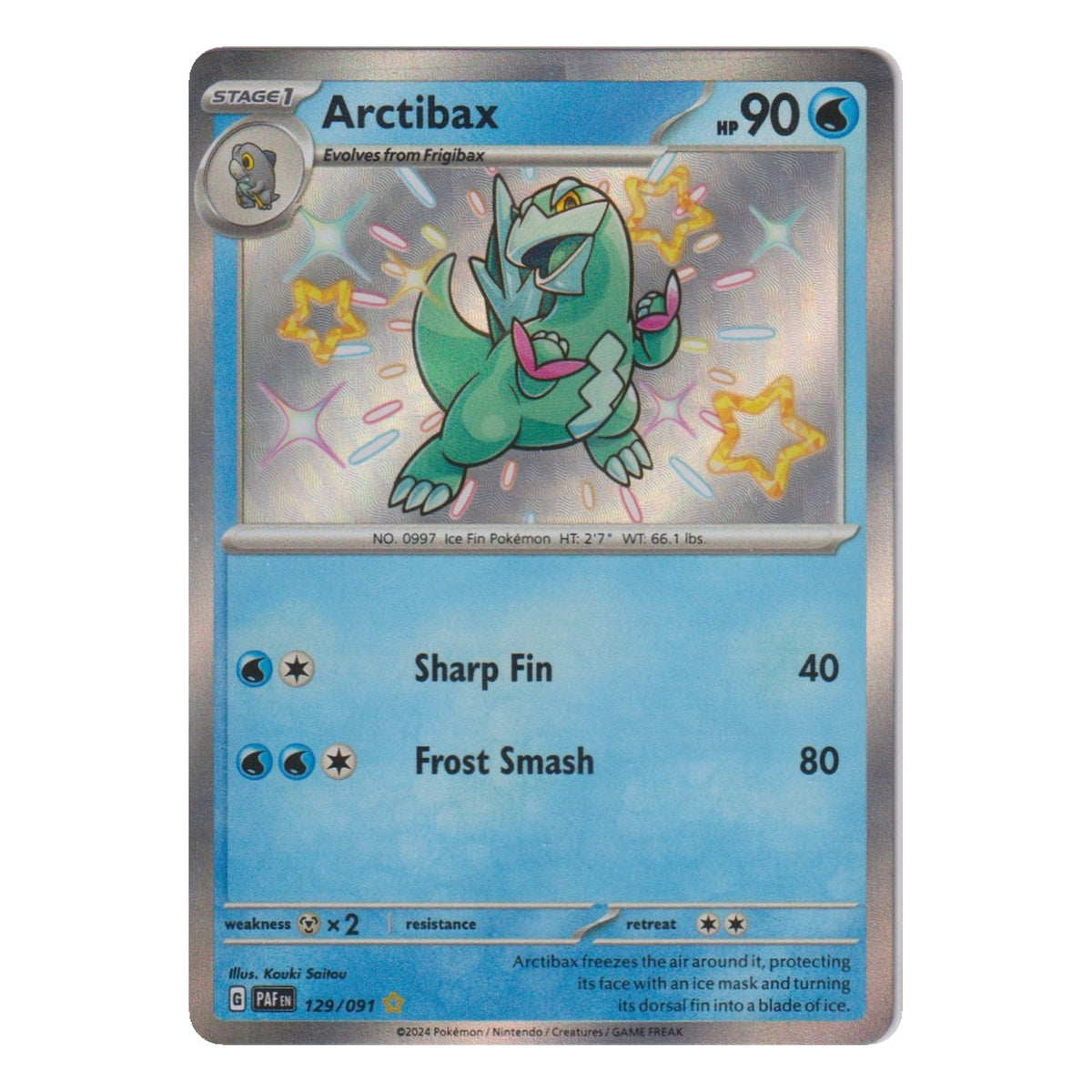 Pokémon: Arctibax – Paldean Fates (PAF 129) – Einzelkarte