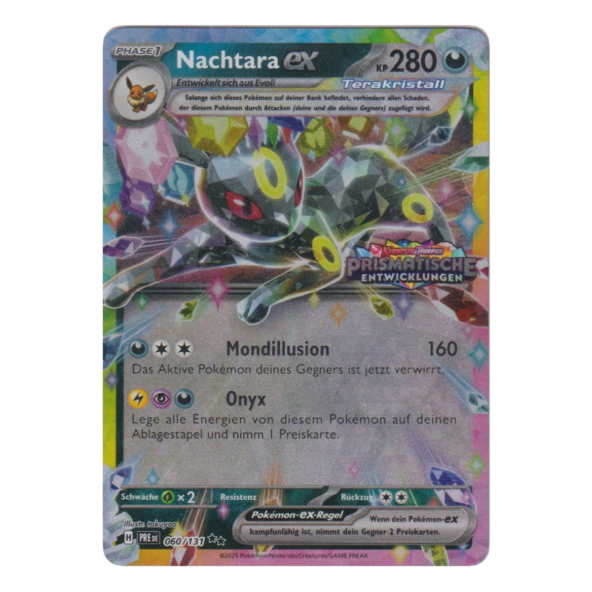 Pokémon: Nachtara ex – Prismatische Entwicklungen (PRE 060) – Einzelkarte