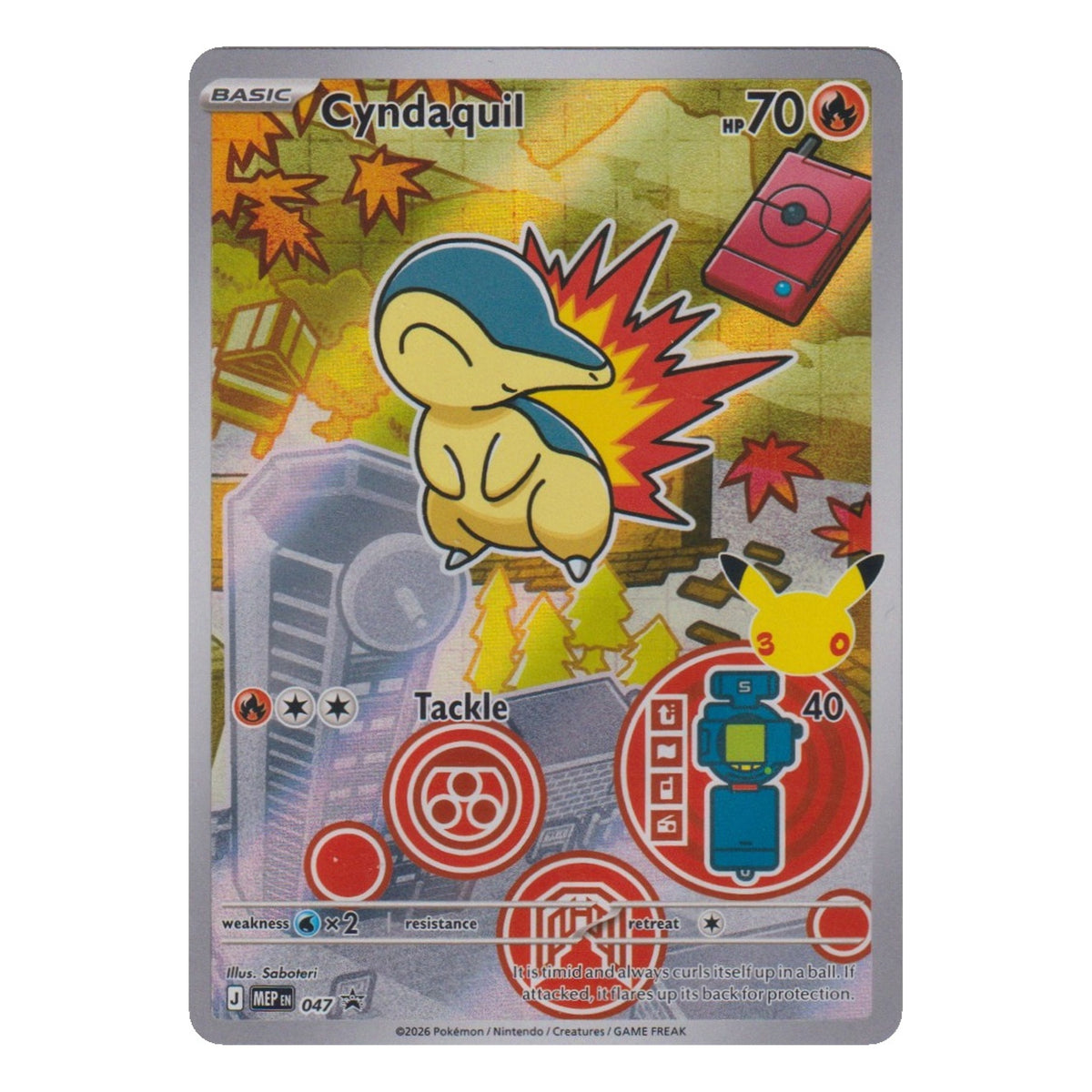 Pokémon: Cyndaquil – MEP Black Star Promos (MEP 047) – Einzelkarte