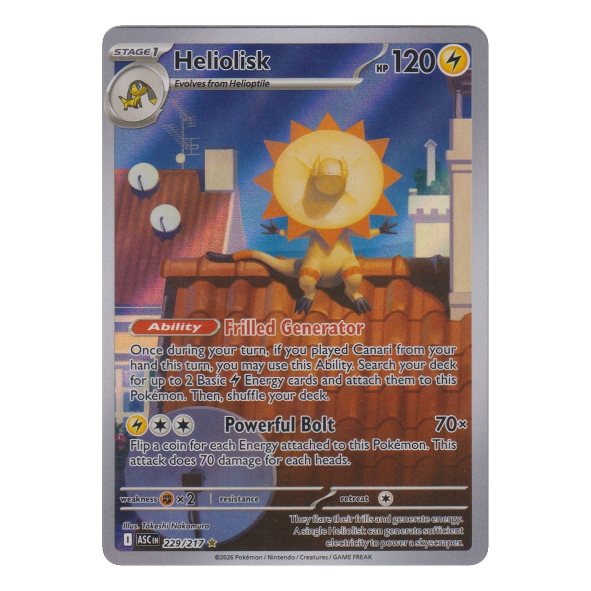 Pokémon: Heliolisk – Ascended Heroes (ASC 229) – Einzelkarte