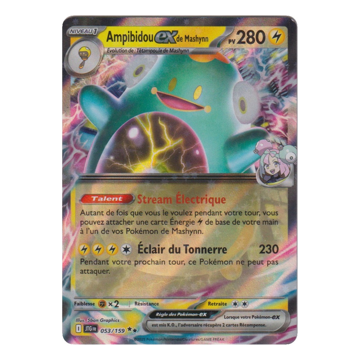 Pokémon: Ampibidou ex de Mashynn – Aventures Ensemble (JTG 053) – Einzelkarte