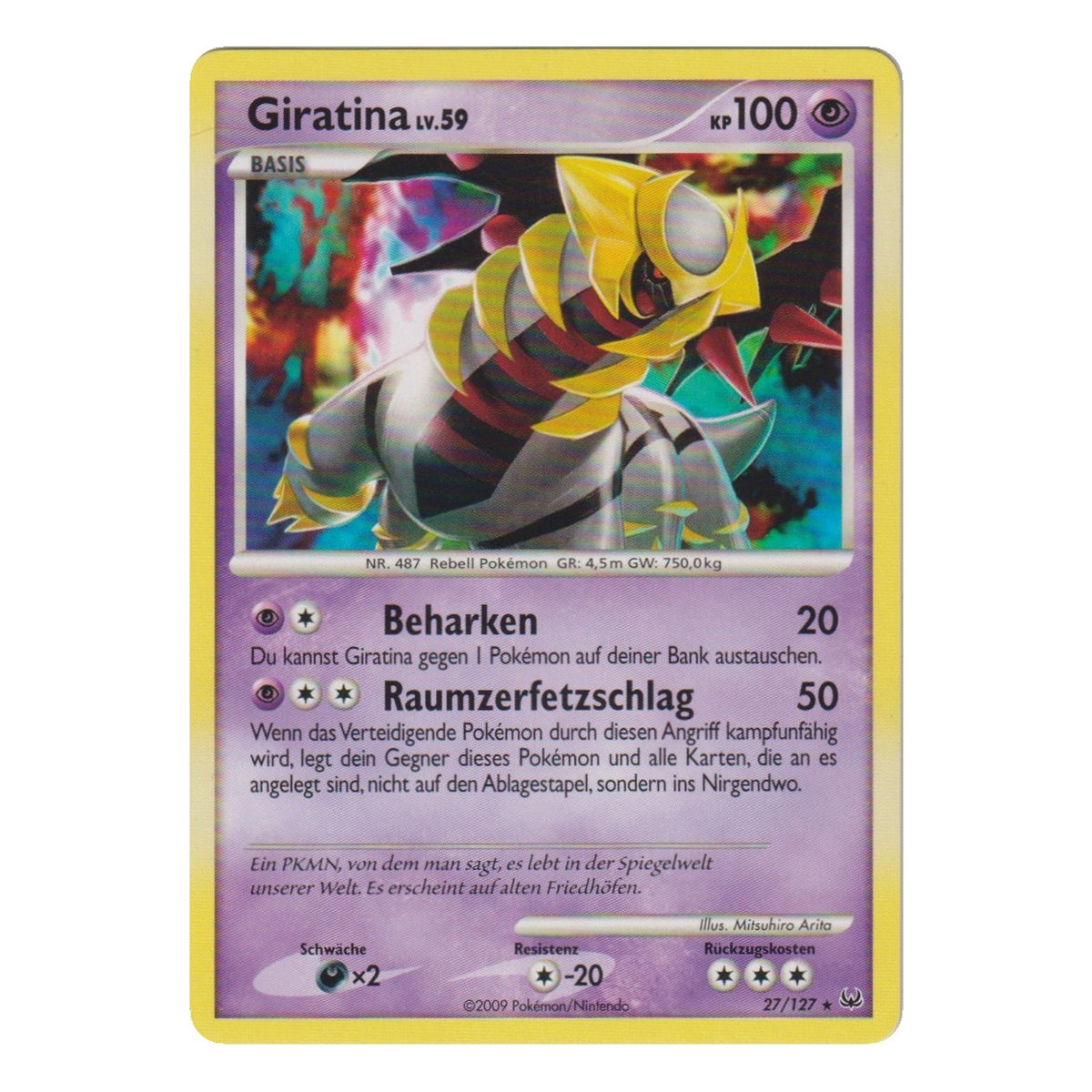 Pokémon: Giratina Lv.59 – Platin (PL 27) – Einzelkarte