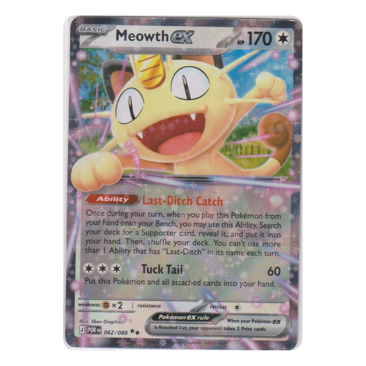 Pokémon: Meowth ex – Perfect Order (POR 062) – Einzelkarte