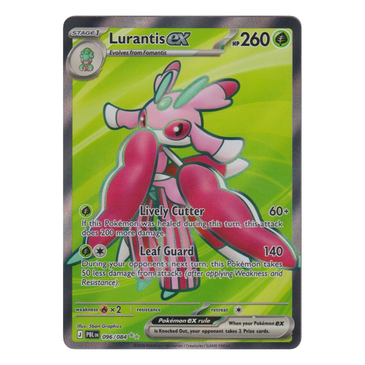 Pokémon: Lurantis ex – Pitch Black (PBL 096) – Einzelkarte