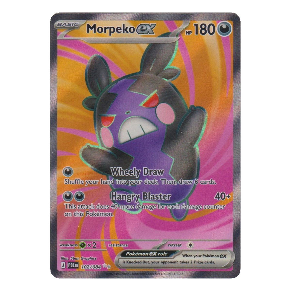 Pokémon: Morpeko ex – Pitch Black (PBL 102) – Einzelkarte