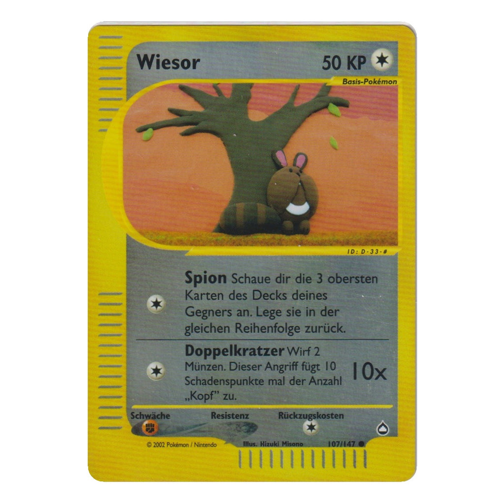 Pokémon: Wiesor – Aquapolis (AQ 107) – Einzelkarte