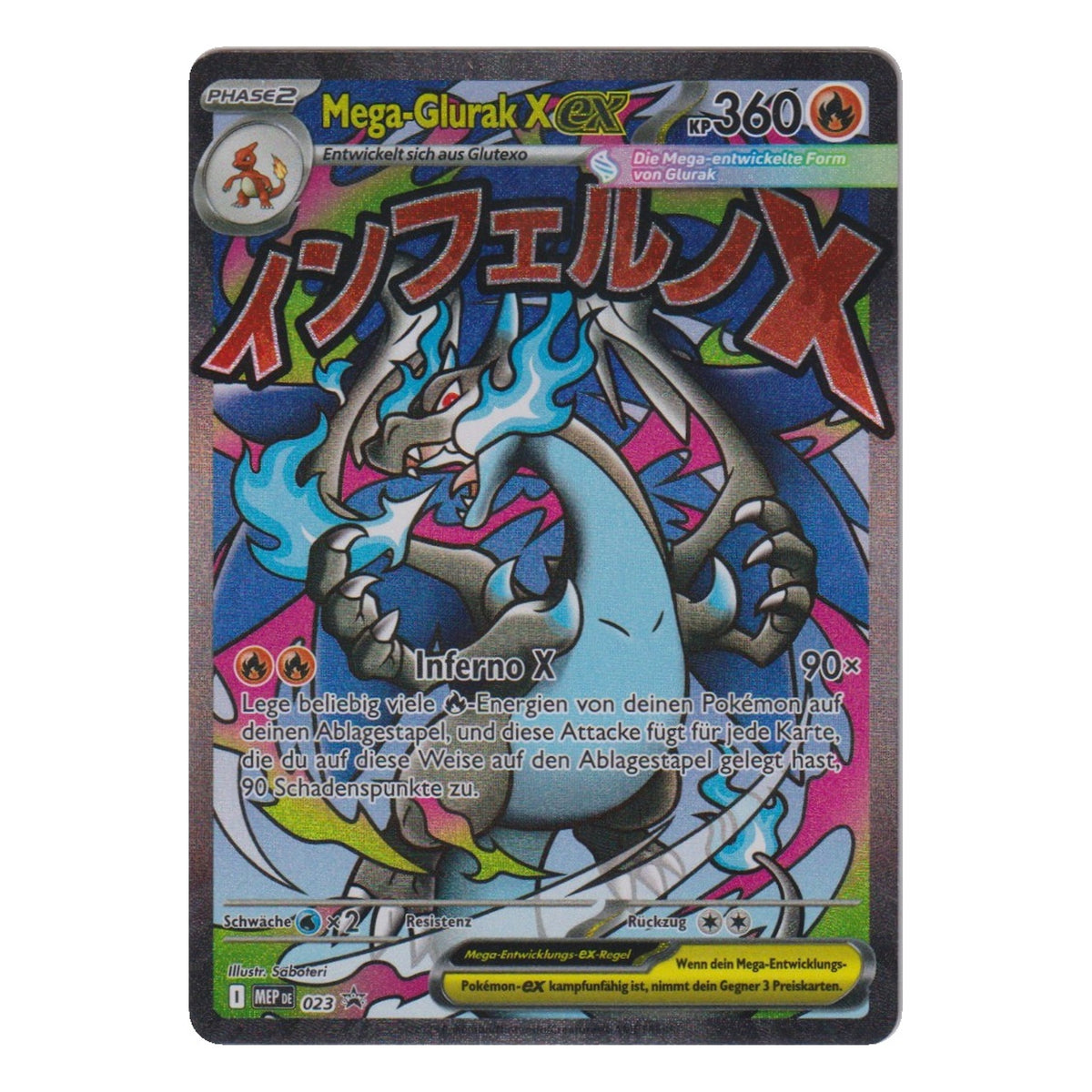 Pokémon: Mega-Glurak X ex – MEP Black Star Promos (MEP 023) – Einzelkarte