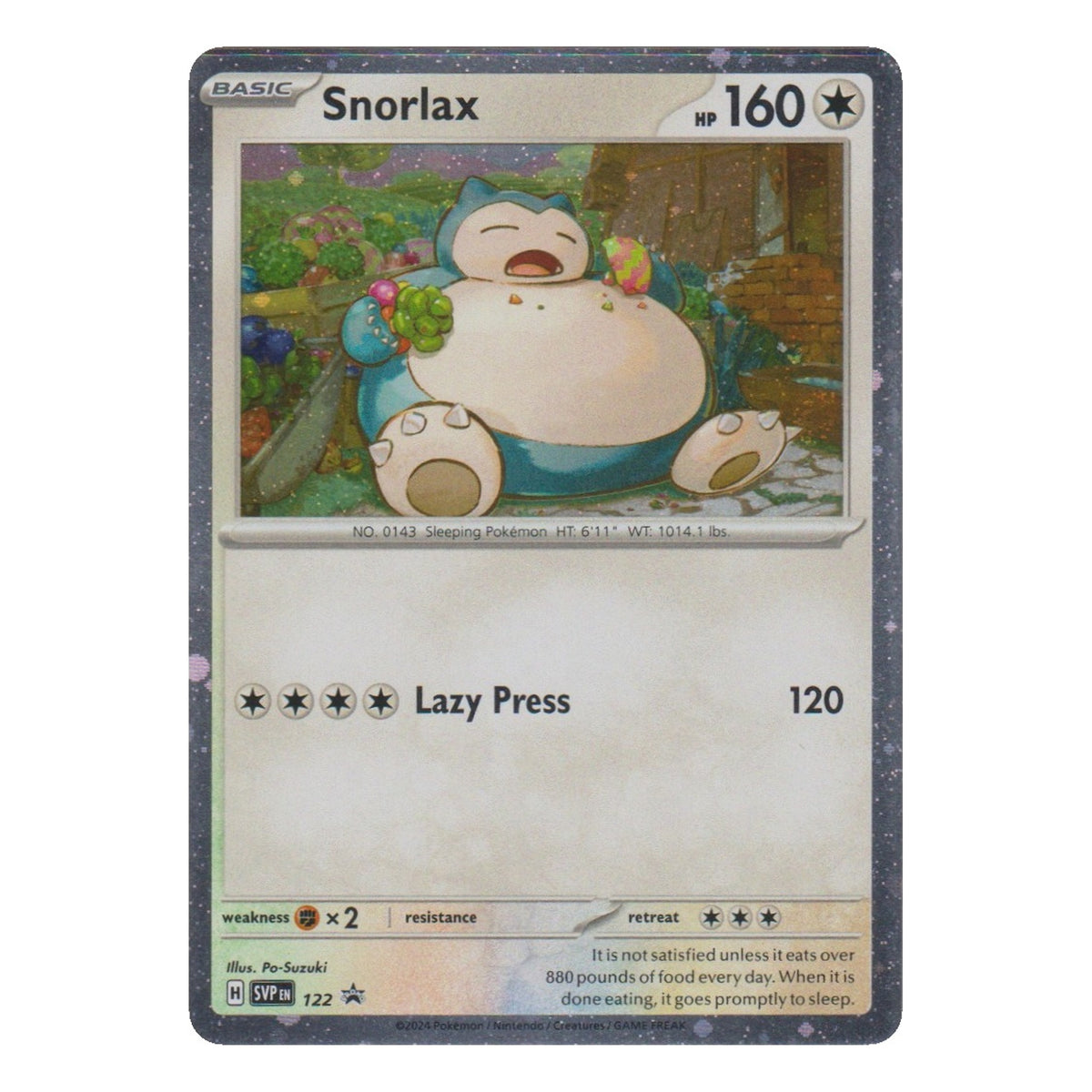 Pokémon: Snorlax – SV Black Star Promos (SVP 122) – Einzelkarte