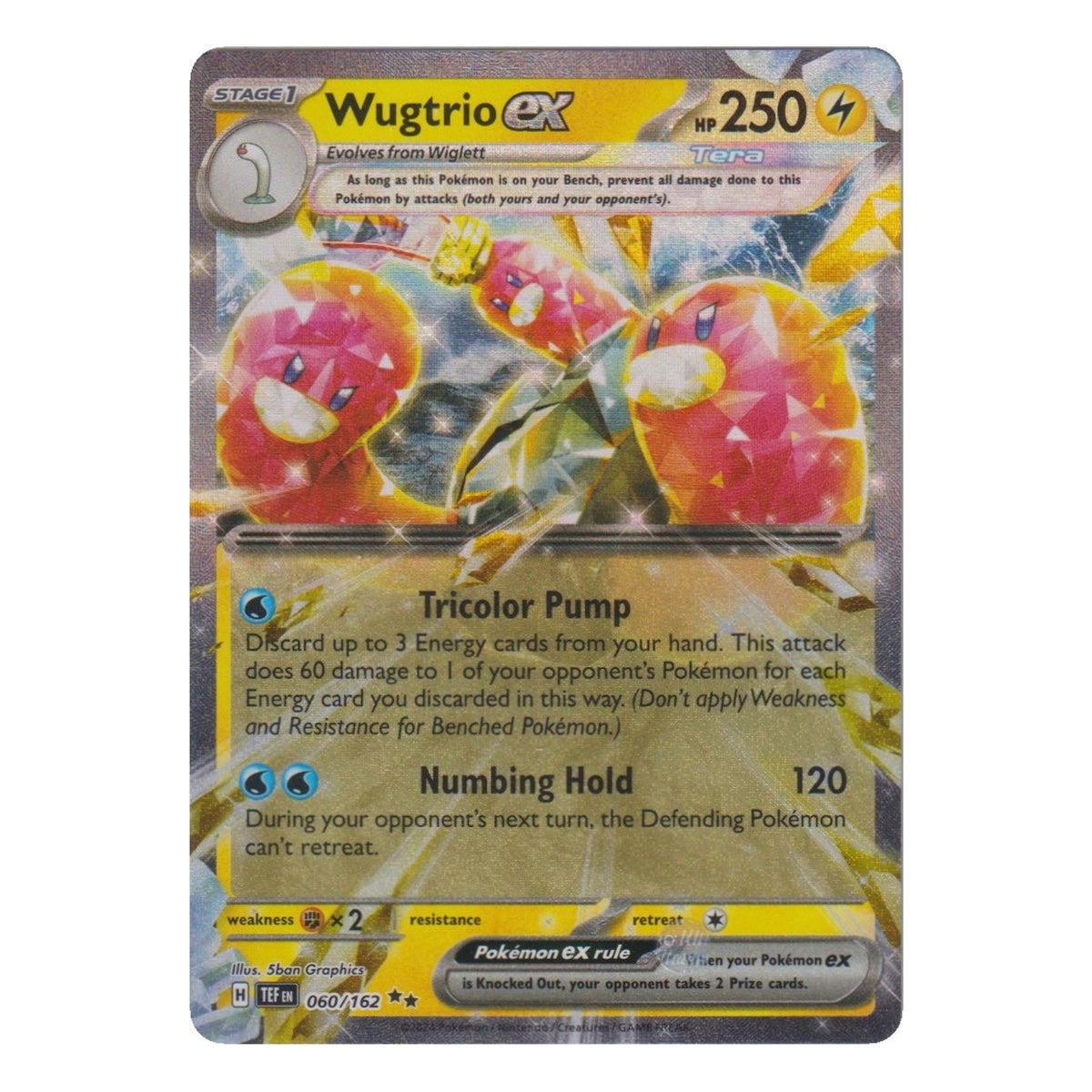 Pokémon: Wugtrio ex – Temporal Forces (TEF 060) – Einzelkarte