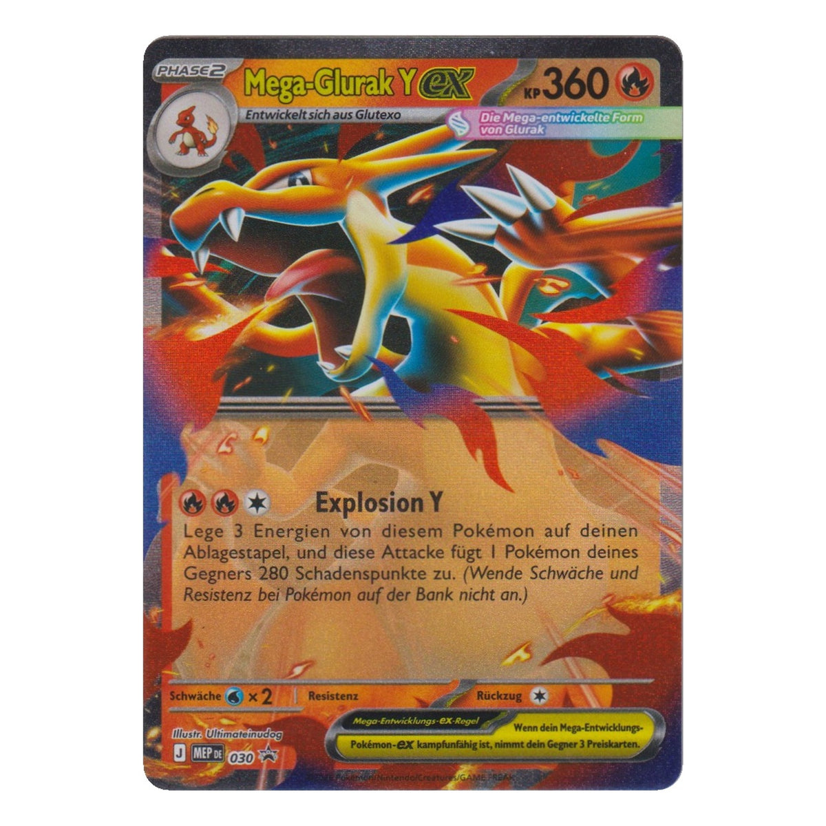 Pokémon: Mega-Glurak Y ex – MEP Black Star Promos (MEP 030) – Einzelkarte