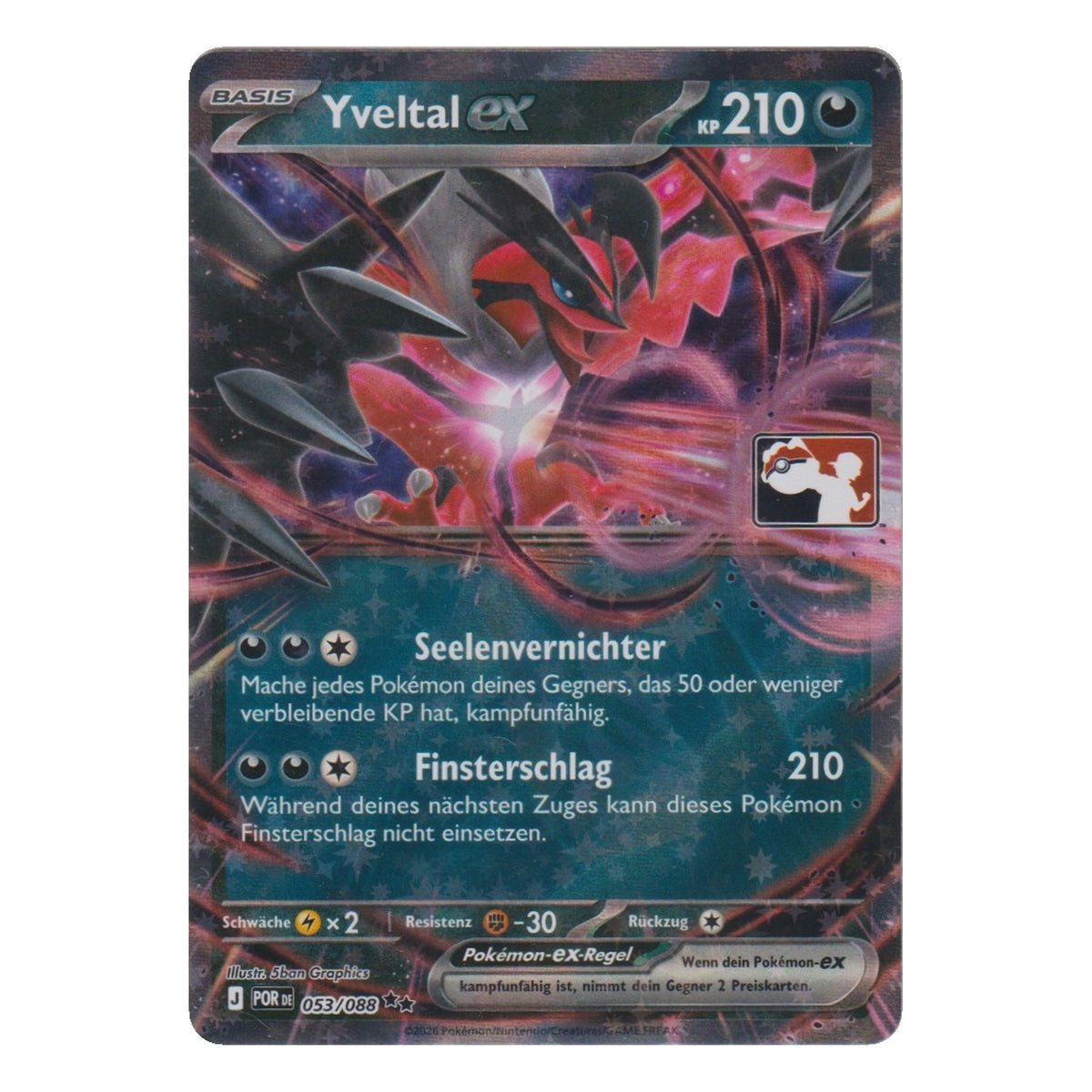 Pokémon: Yveltal ex – Optimale Ordnung (POR 053) Play! Pokémon Stempel – Einzelkarte