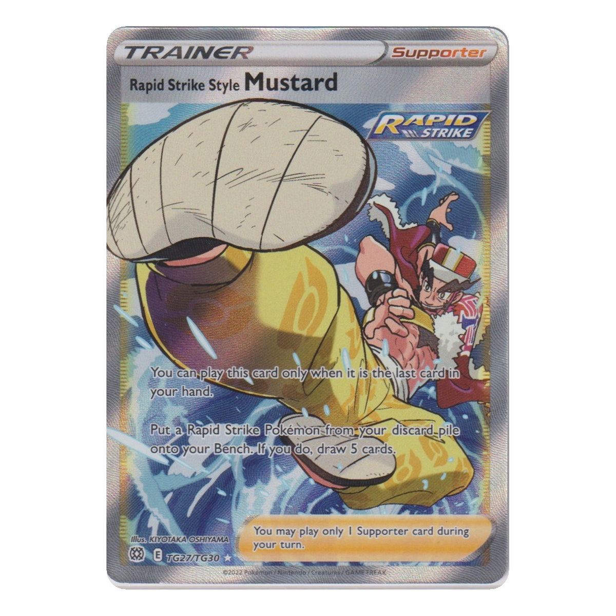 Pokémon: Rapid Strike Style Mustard – Brilliant Stars (BRS TG27) – Einzelkarte