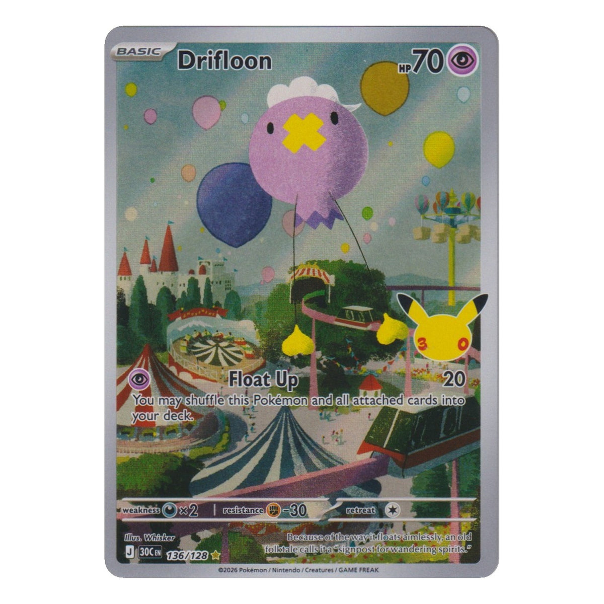 Pokémon: Drifloon – 30th Celebration (30C 136) – Einzelkarte