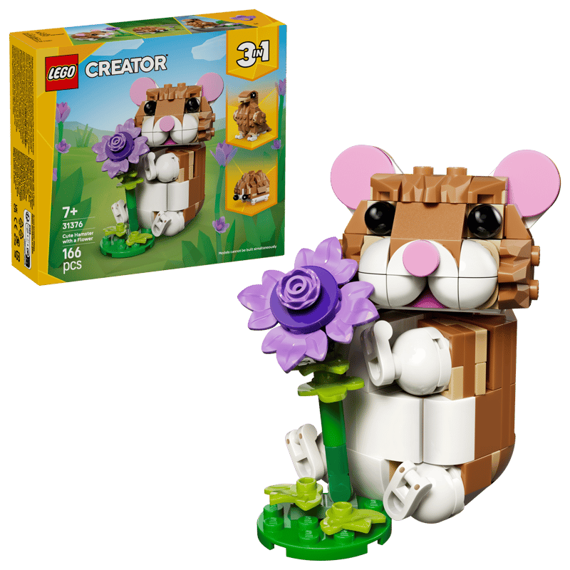 LEGO Creator 31376 - Niedlicher Hamster mit Blume