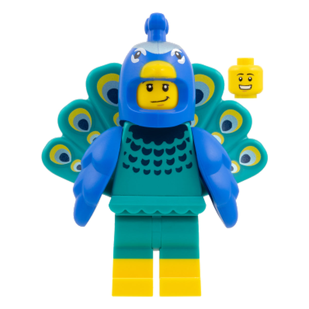 LEGO® Minifigur Pfau-Kostüm-Fan (Serie 28) col461 – Neu