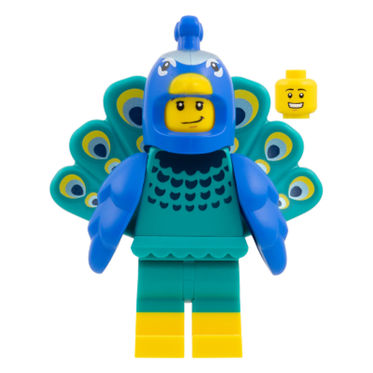 LEGO® Minifigur Peacock Costume Fan (Serie 28) col461 – Gebr.