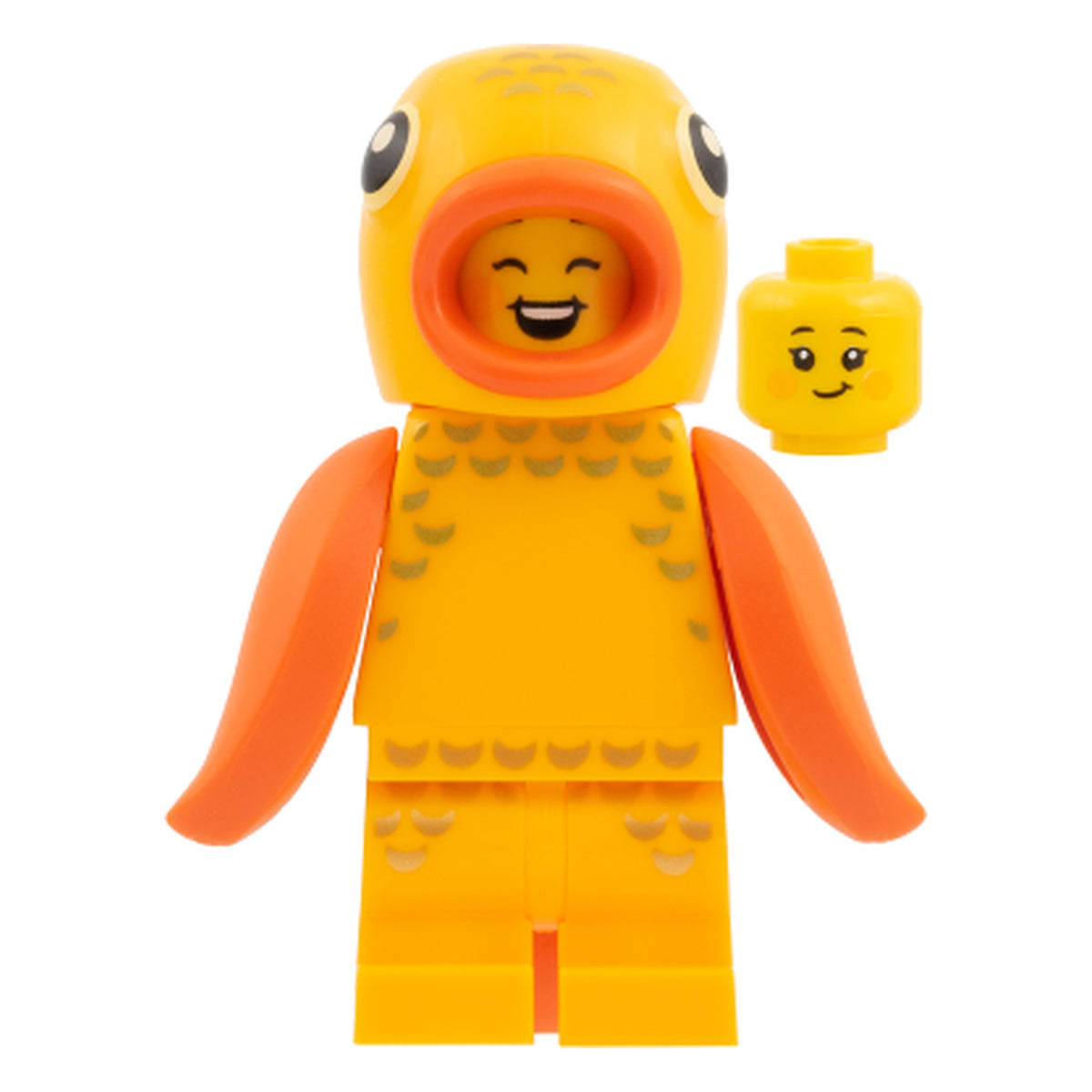 LEGO® Minifigur Goldfisch-Kostüm-Fan (Serie 28) col463 – Neu