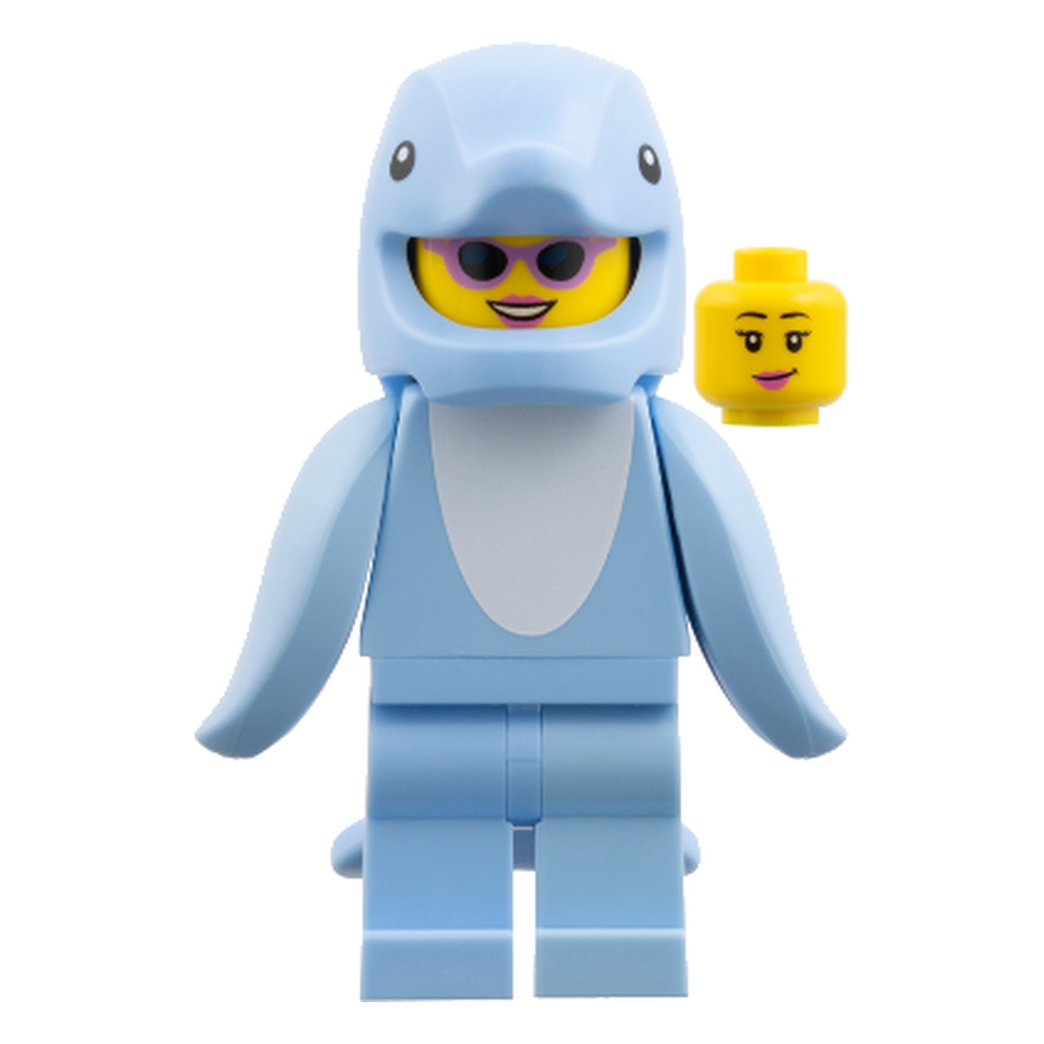LEGO® Minifigur Delfin-Kostüm-Fan (Serie 28) col469 – Neu