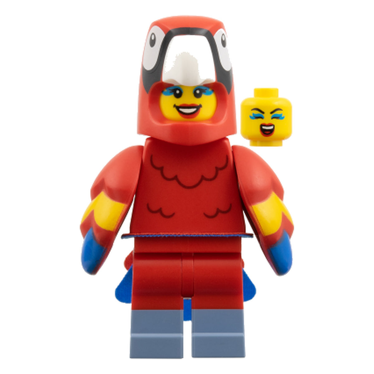 LEGO® Minifigur Papageien-Kostüm-Fan (Serie 28) col472 – Neu