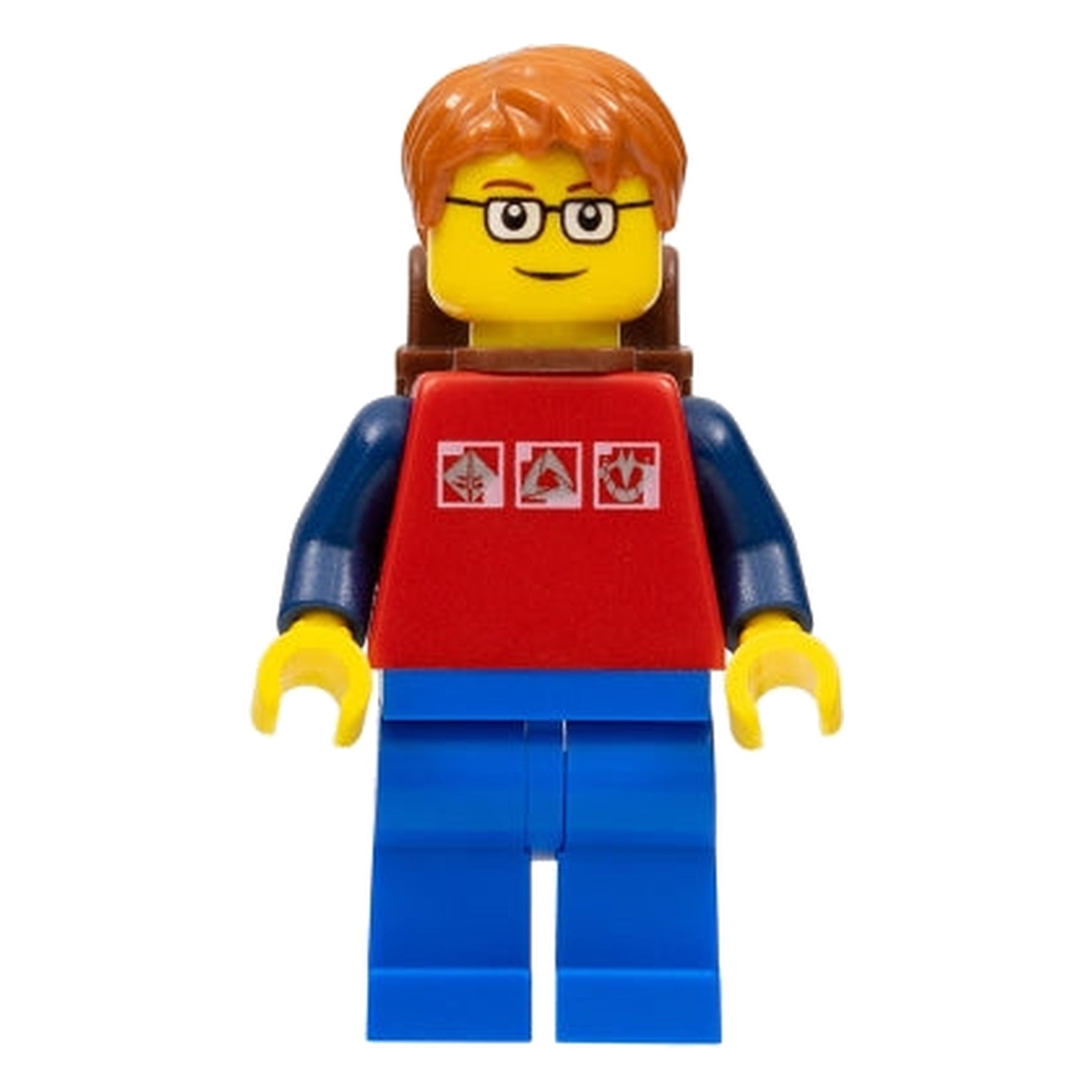 LEGO® Minifigur City-Bewohner mit Rucksack cty0180 – Gebr.