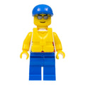 LEGO® Minifigur Tanktop mit Surfer-Silhouette cty0468 – Gebr.