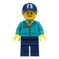 LEGO® Minifigur Train Platform Guard cty1495 – Gebr.