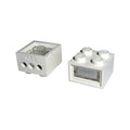 LEGO® Electric, Light Brick 12V 2 x 2 with 3 Plug Holes, Trans-Clear Diffuser Lens 08010bc01 weiss