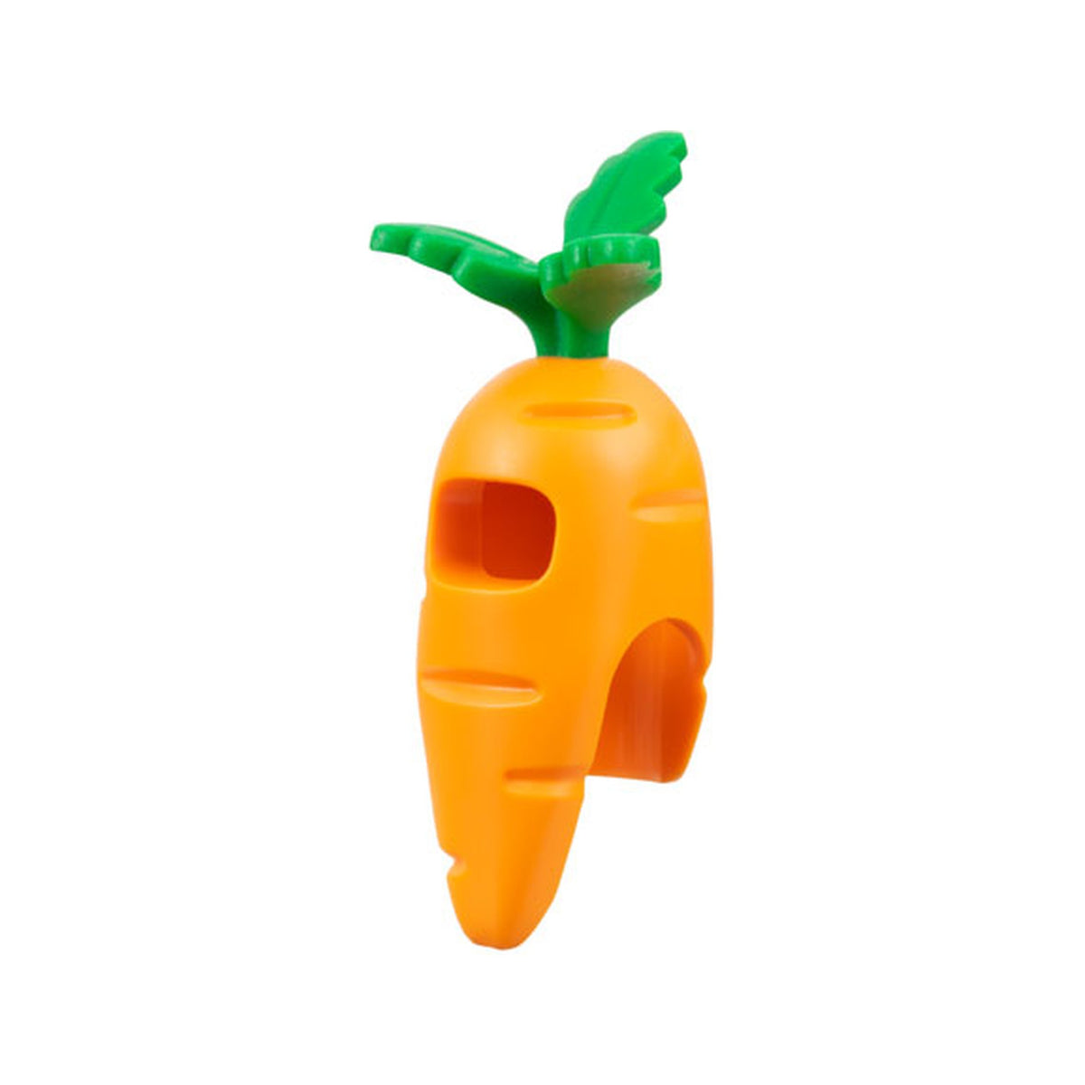 LEGO® Minifigure, Headgear Head Cover, Costume Carrot with Molded Green Leaves Pattern 100903pb01 orange