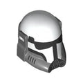 LEGO® Minifigure, Headgear Helmet SW Imperial Commando with Molded Dark Bluish Gray Breathing Apparatus and Printed Black Visor and Markings Pattern 109217pb01 weiss