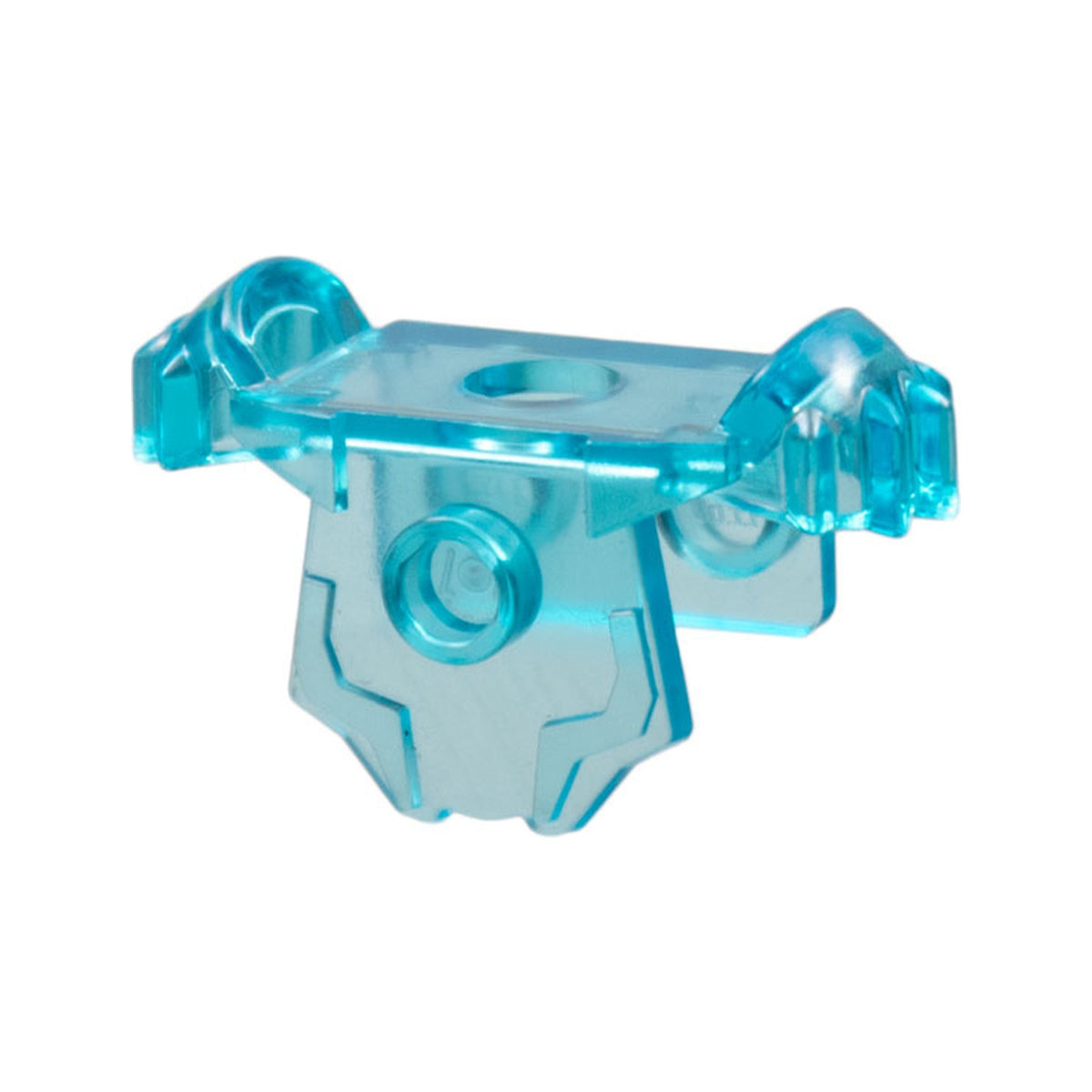 LEGO® Minifigure Armor Breastplate with Shoulder Pads, Front Stud and 2 Back Studs 11098 transparent hellblau