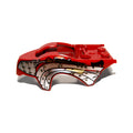 LEGO® Flywheel Fairing Bird Raptor Shape with Silver Armor Plating Pattern 11111pb01 dunkelrot