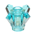 LEGO® Rock 1 x 1 Crystal 4 Point (Brick, Round 1 x 1 with 4 Upward Fins / Points) 11127 transparent hellblau