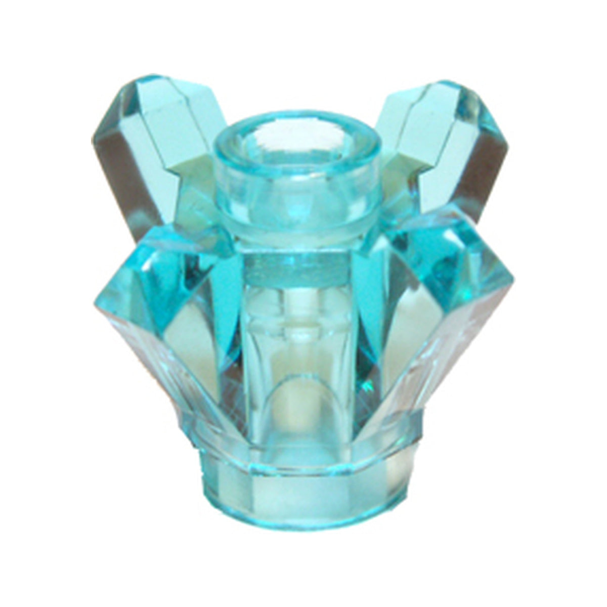 LEGO® Rock 1 x 1 Crystal 4 Point (Brick, Round 1 x 1 with 4 Upward Fins / Points) 11127 transparent hellblau