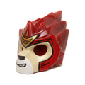LEGO® Minifigure, Headgear Mask Lion with Tan Face and Gold Crown Small Pattern 11129pb07 dunkelrot