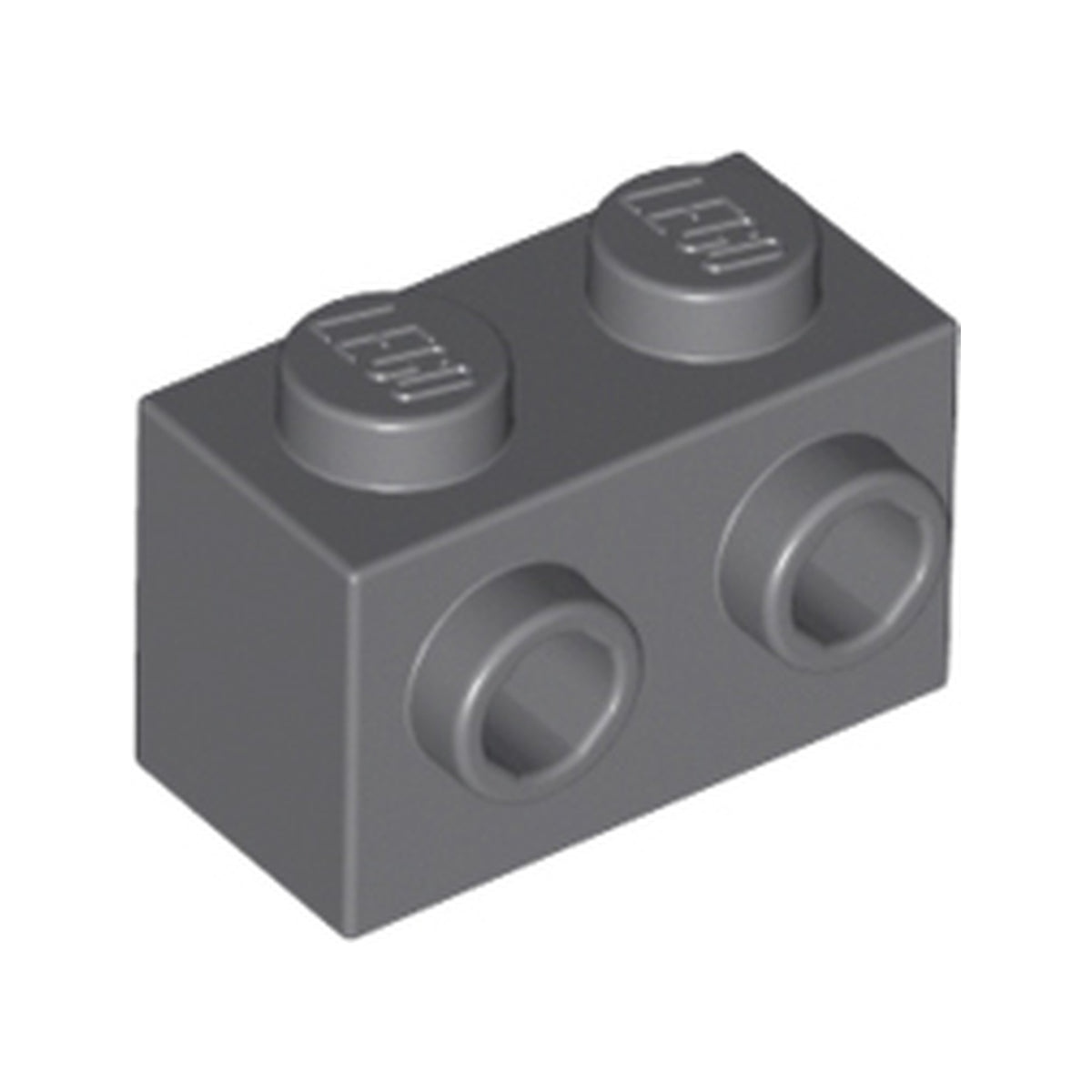 LEGO® Brick, Modified 1 x 2 with Studs on 1 Side 11211 dunkelgrau