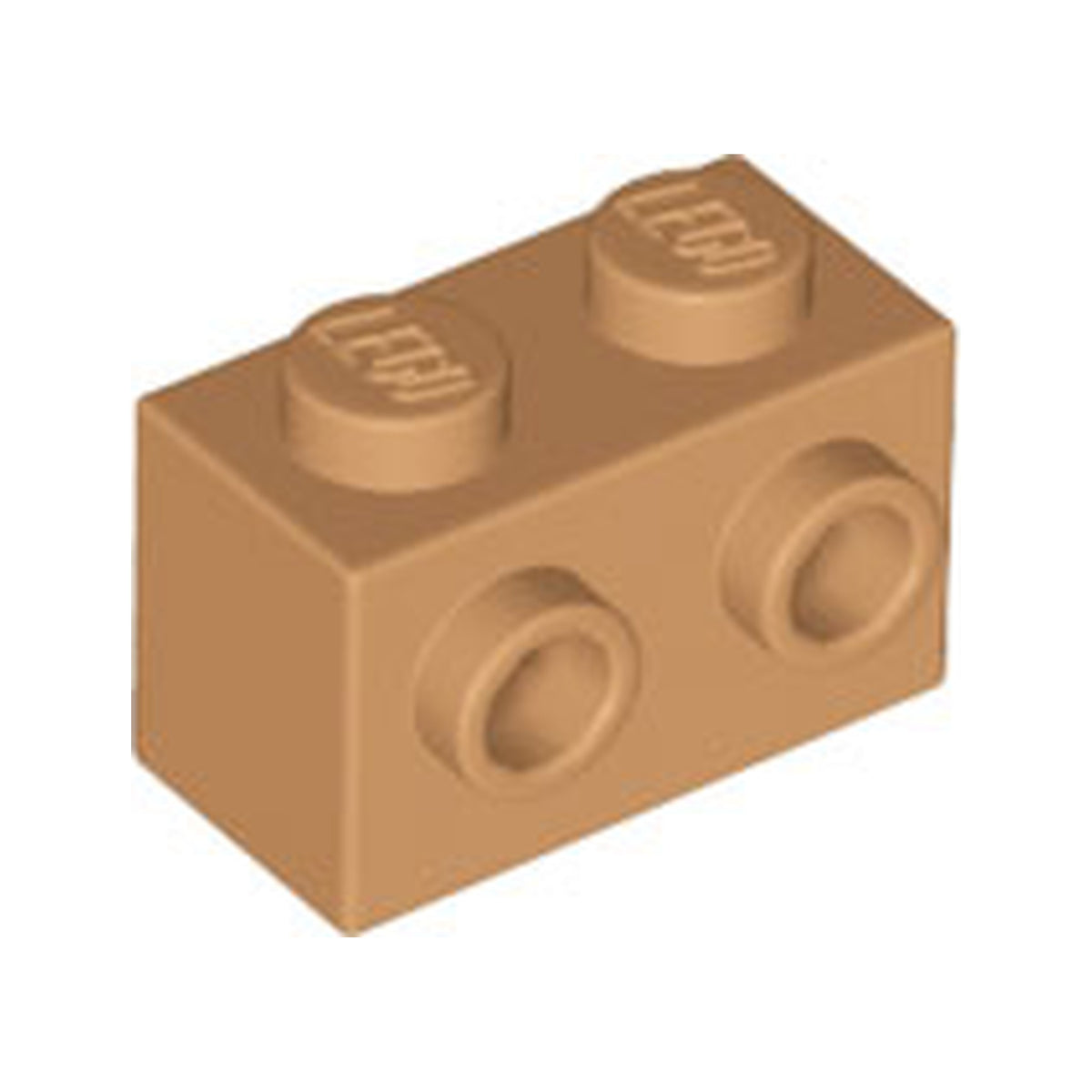 LEGO® Brick, Modified 1 x 2 with Studs on 1 Side 11211 mittelnougat