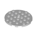 LEGO® Plate, Round 6 x 6 with Hole 11213 hellgrau