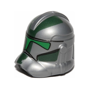 LEGO® Minifigure, Headgear Helmet SW Clone Trooper (Phase 2) with Dark Green Pattern (Commander Gree) 11217pb06